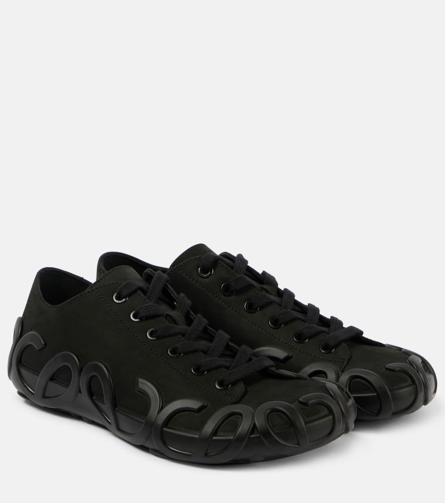 Rise Leather Sneakers In Schwarz Product Image