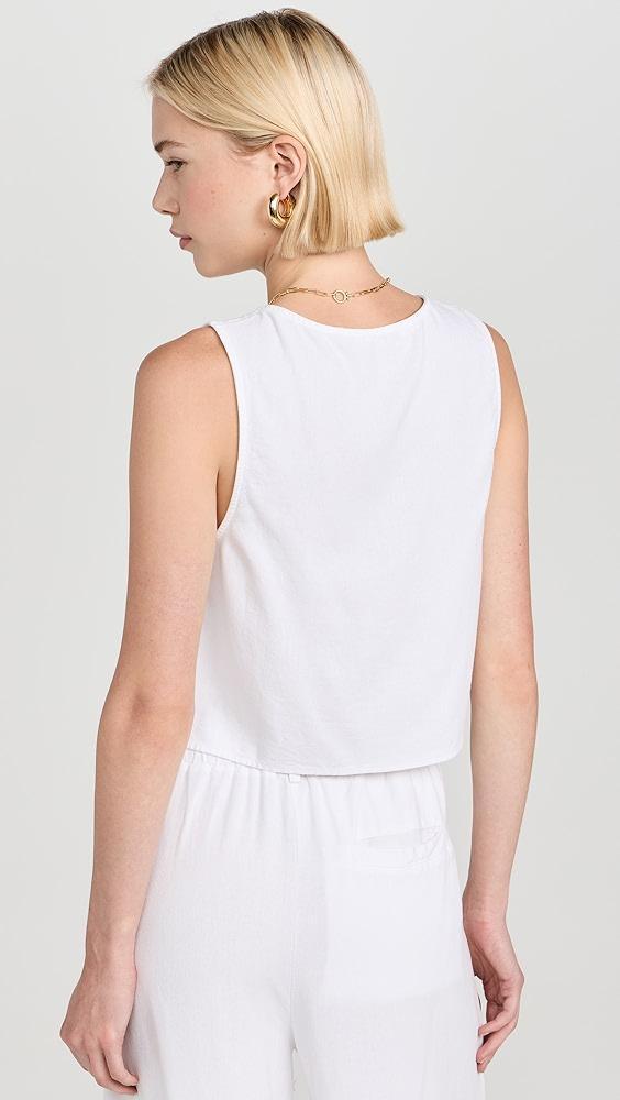 Stateside Linen Double Tie Front Vest | Shopbop Product Image