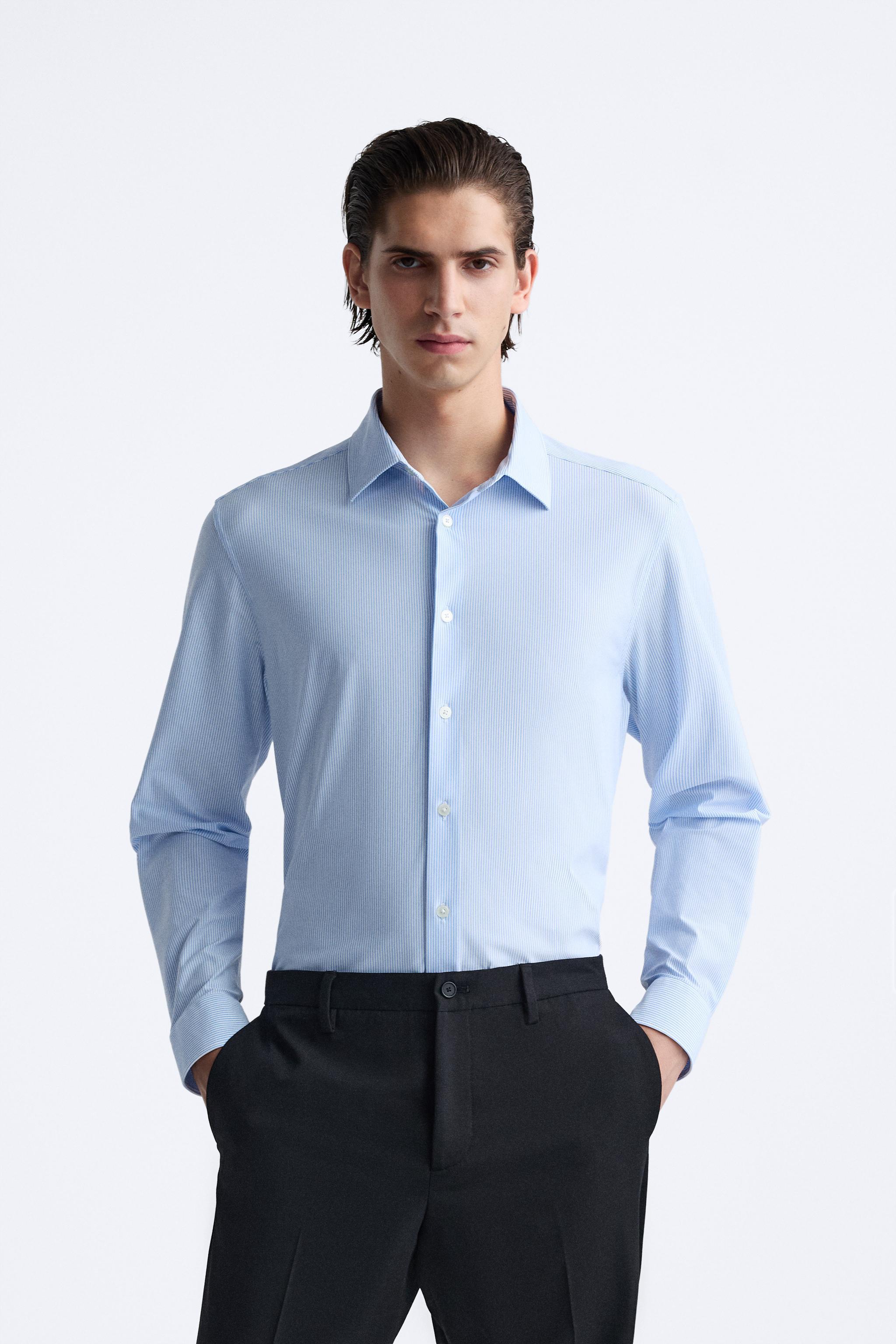 STRIPED STRETCH SHIRT Product Image