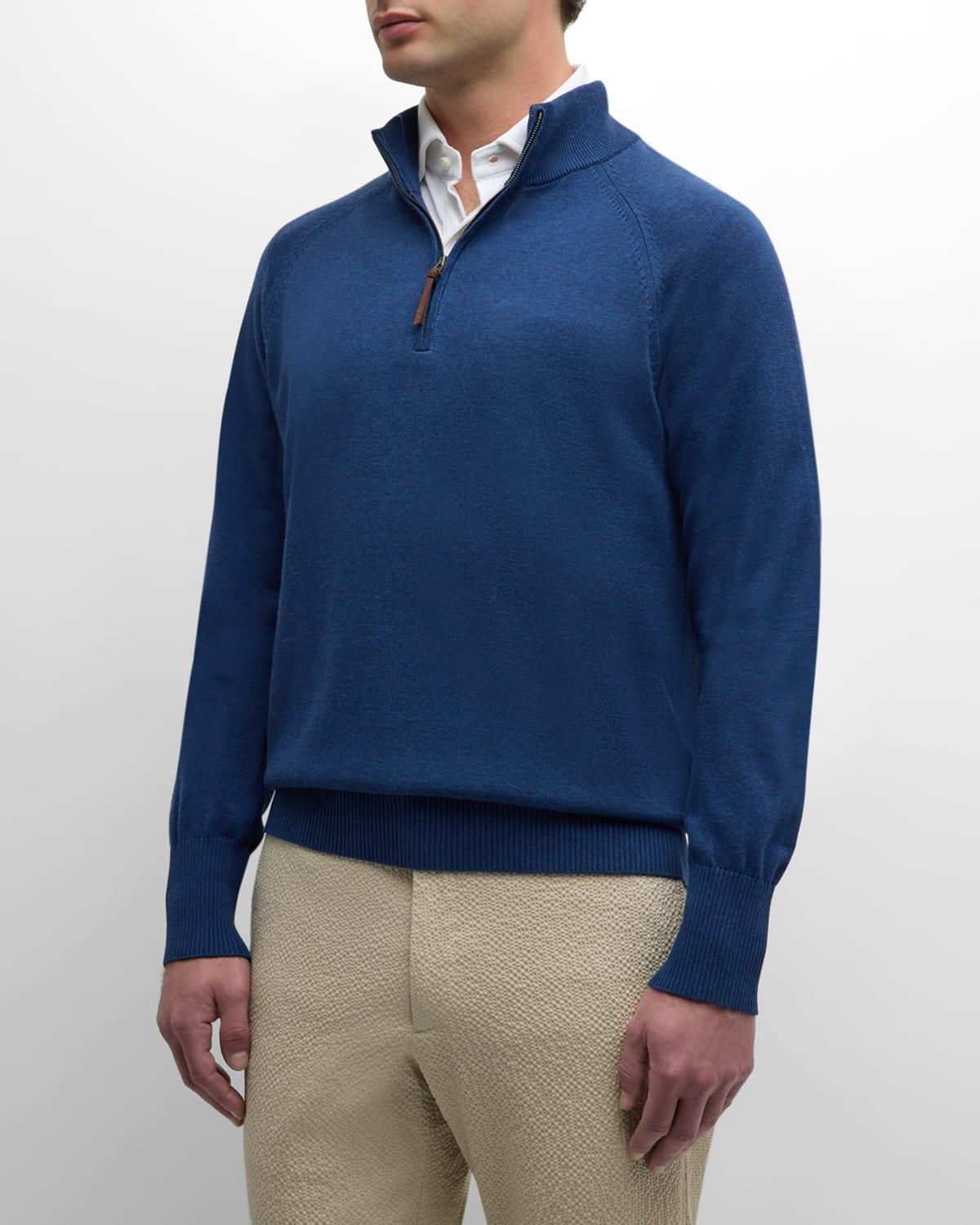 Mens Quarter-Zip Raglan Sweater Product Image