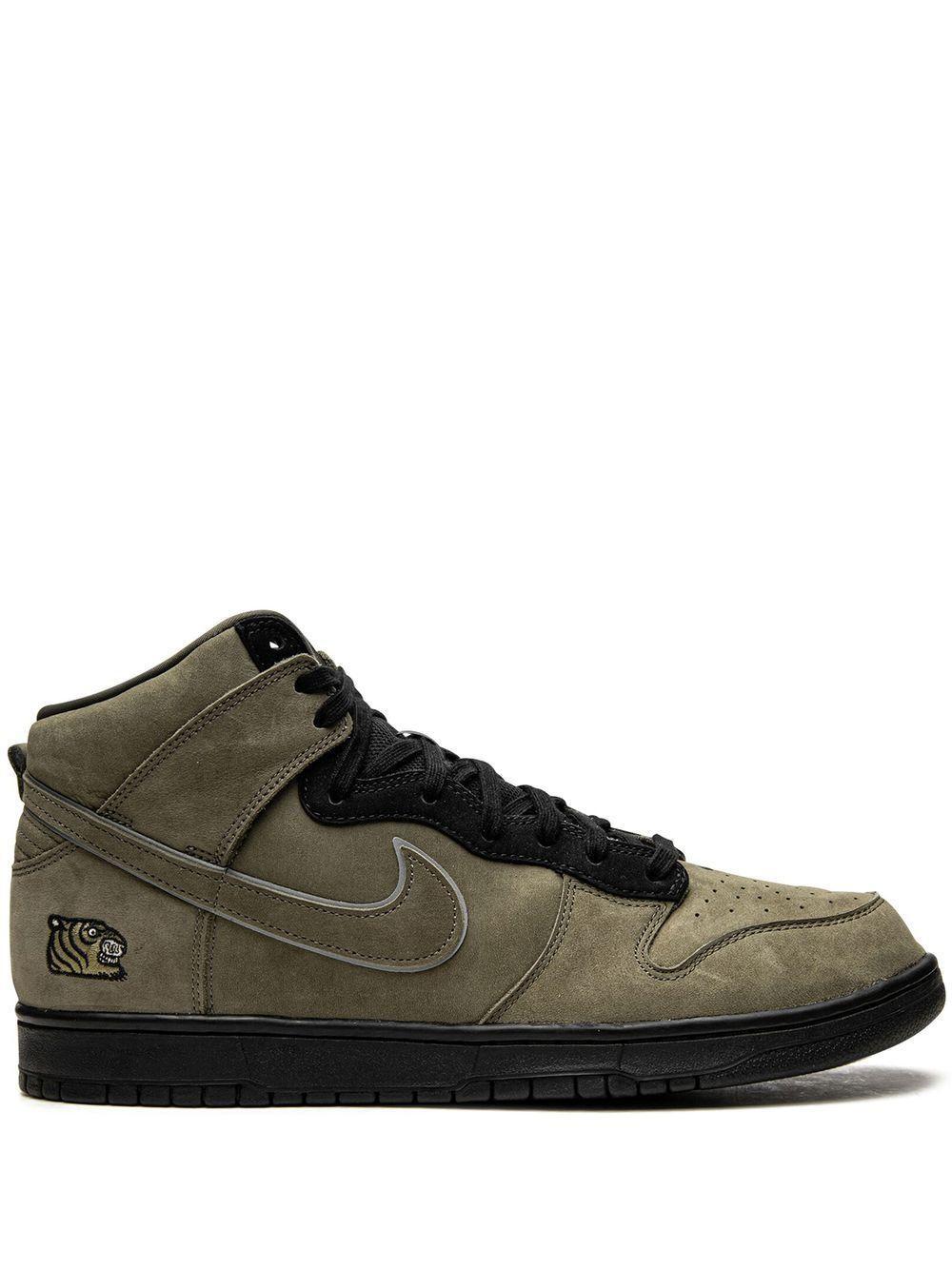 X Soulgoods Sb Dunk High Sneakers In Green Product Image