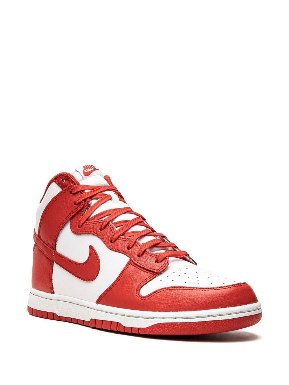 Dunk High Retro Sneakers In White Product Image