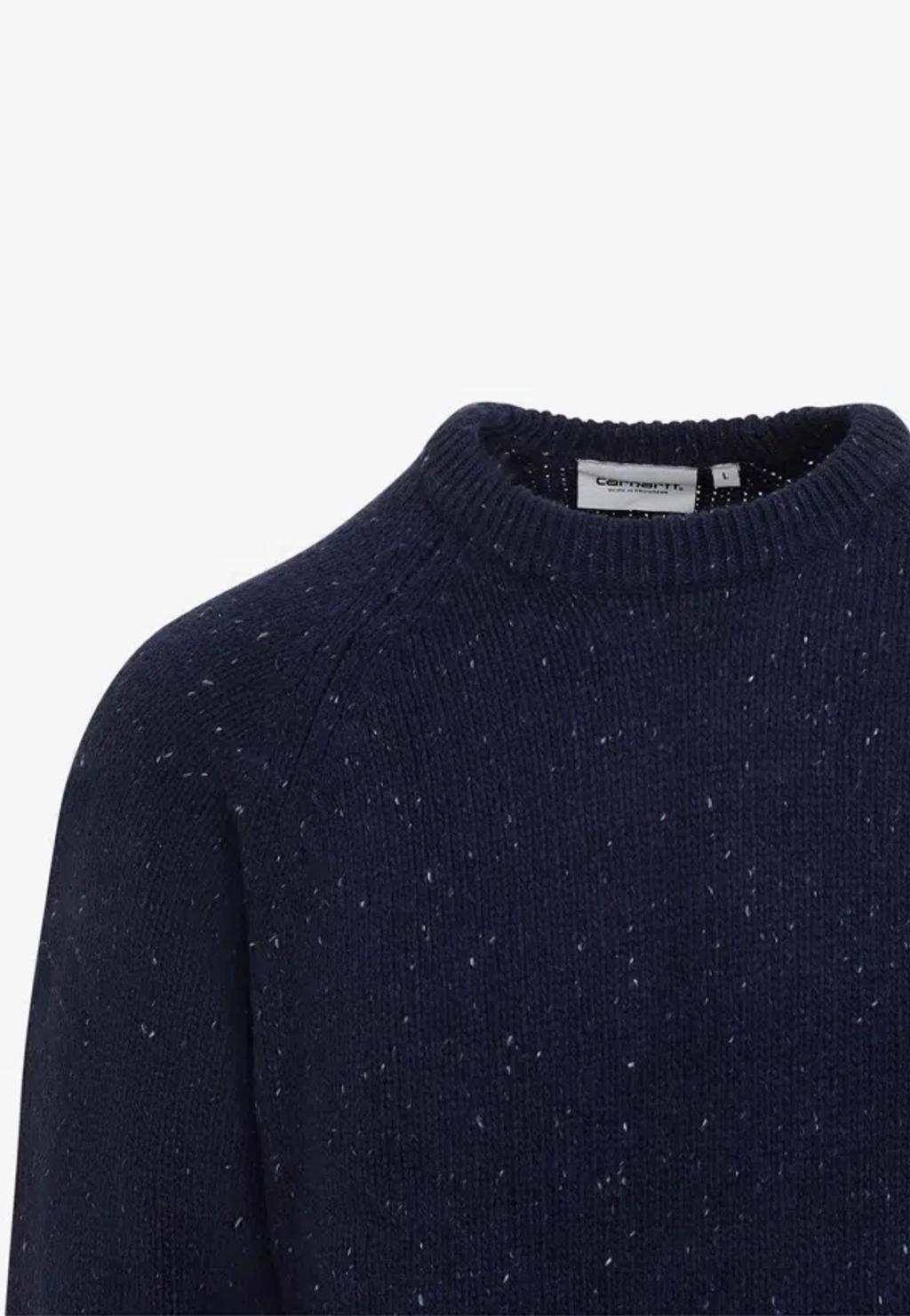 CARHARTT Anglistic Knitted Sweater In Blue Product Image