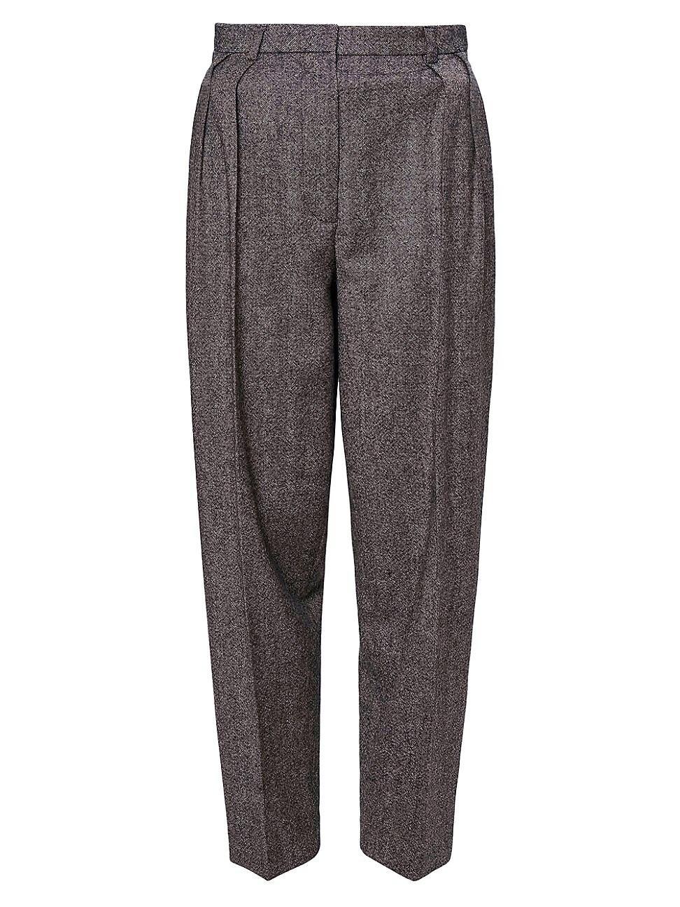 Womens Emmett Pleated Wool Pants Product Image