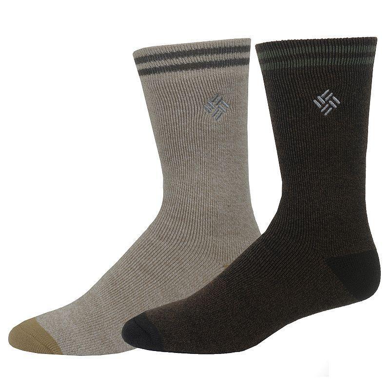 Columbia Men's Mid-Weight Thermal Sock - 2pk- White Product Image