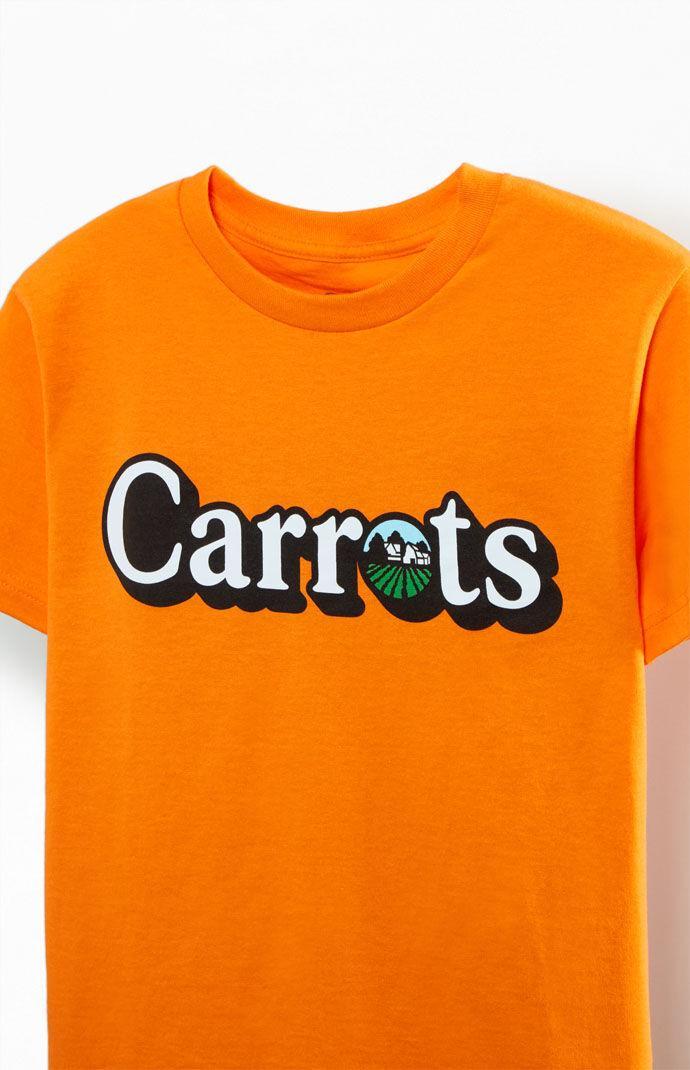 Carrots Men's Wordmark Farms T-Shirt Product Image