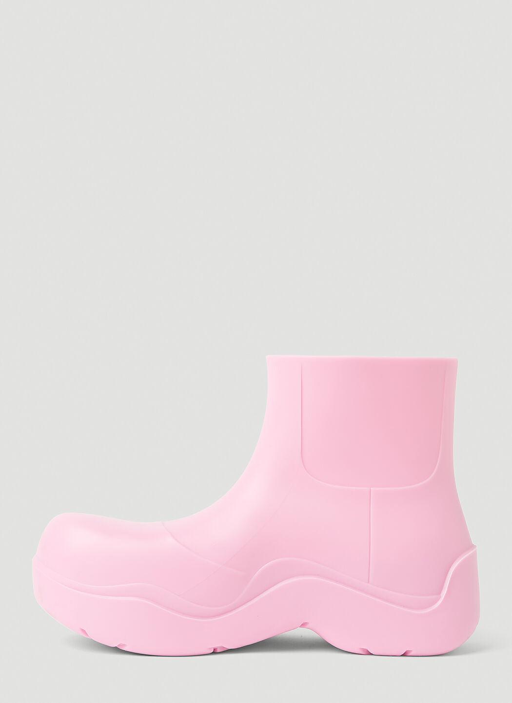 Puddle Rubber Ankle Boots In Pink Product Image