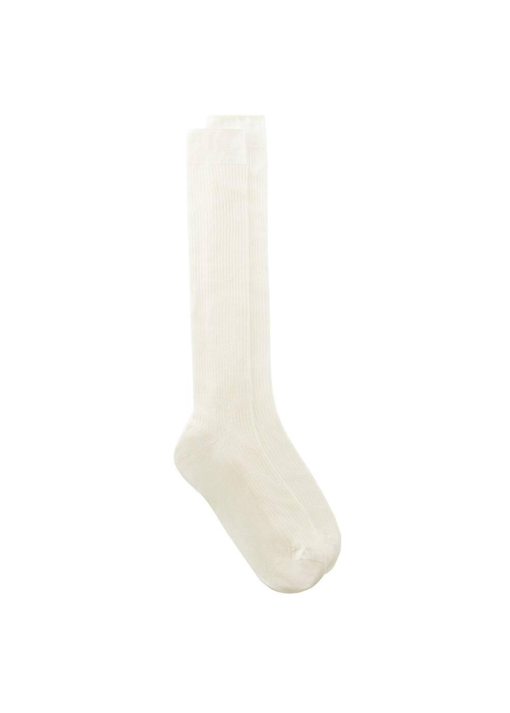 MANGO - Long ribbed socks - One size - Women Product Image