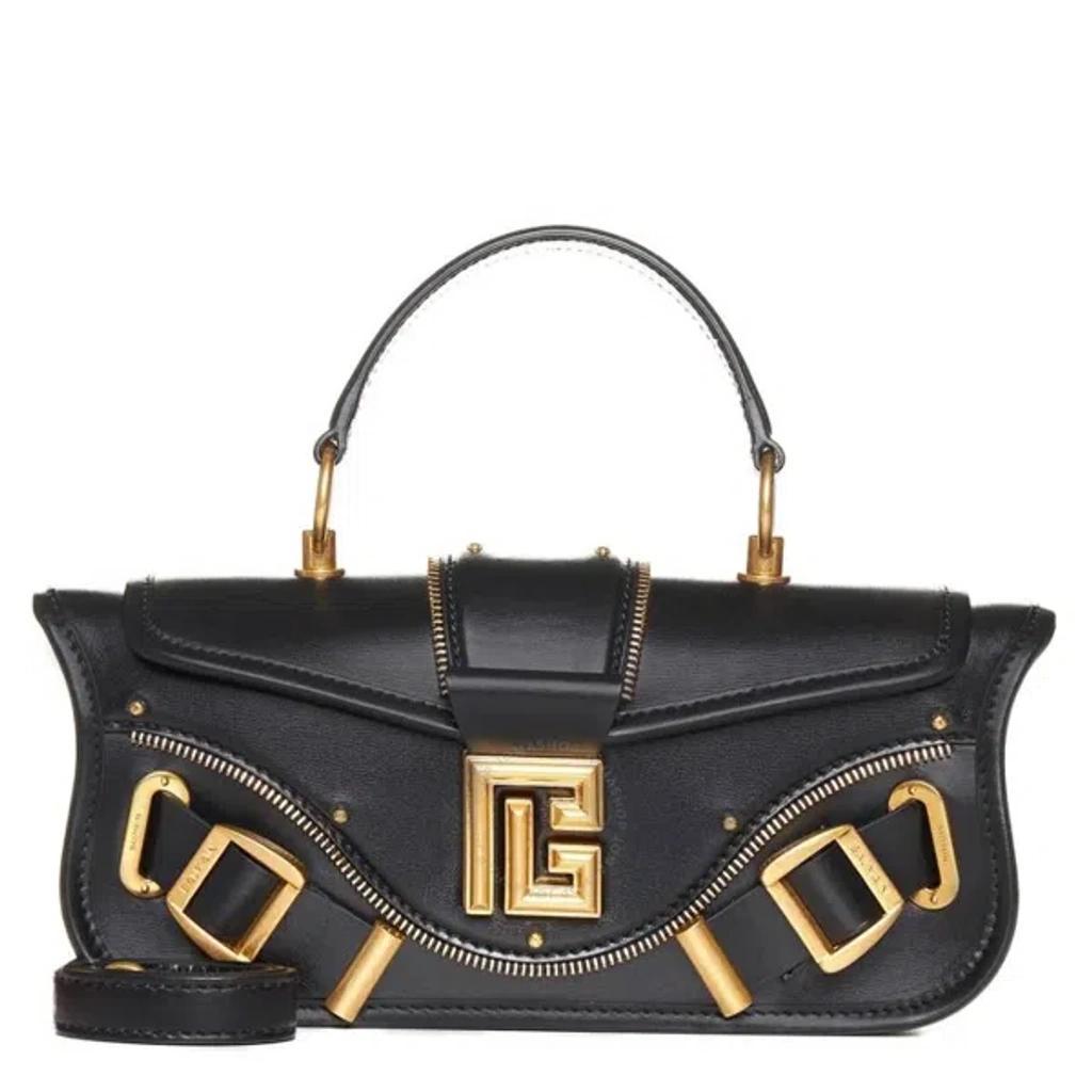 Black Leather Blaze Clutch Bag product image