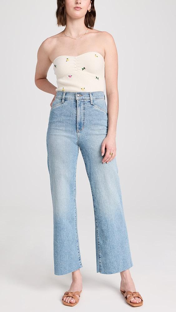 Favorite Daughter The Mischa Super High Rise Wide Leg Ankle Jeans | Shopbop Product Image