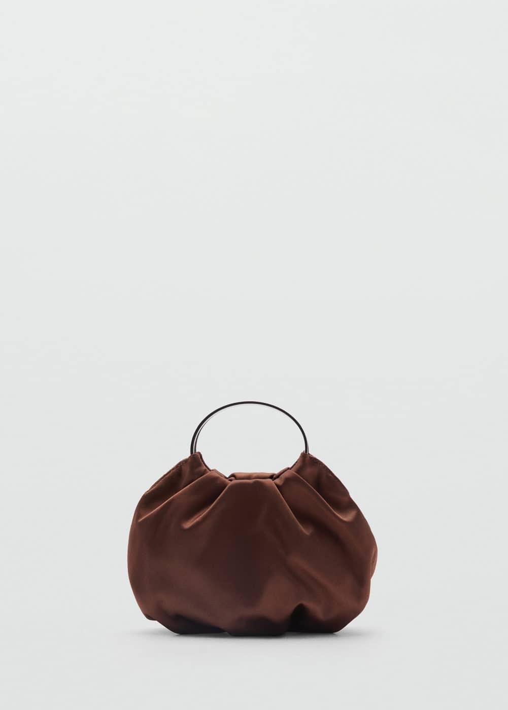 MANGO - Satin metal ring bag - One size - Women Product Image