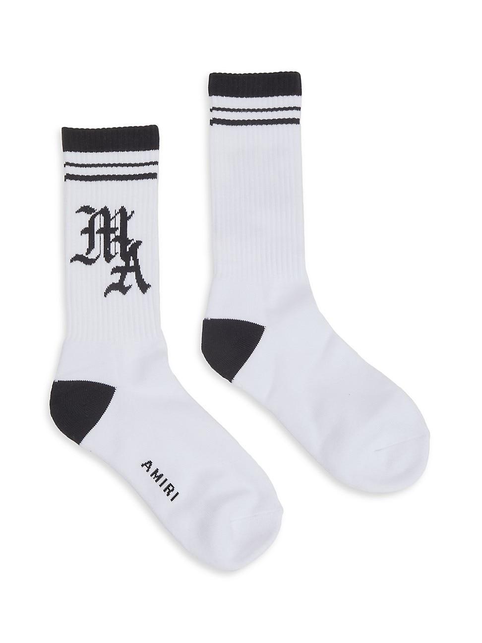 Mens MA Stripe Crew Socks Product Image