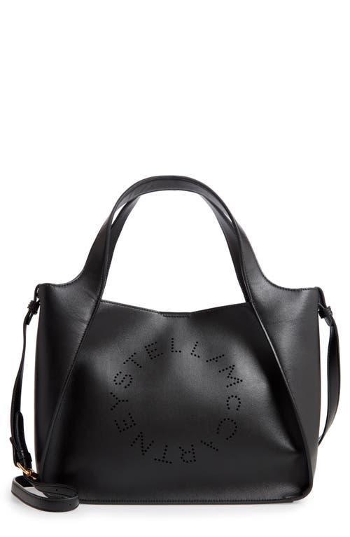 Stella McCartney Perforated Logo Faux Leather Satchel Product Image