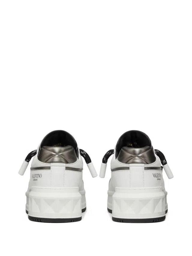 One Stud Xl Leather Sneakers In White Product Image