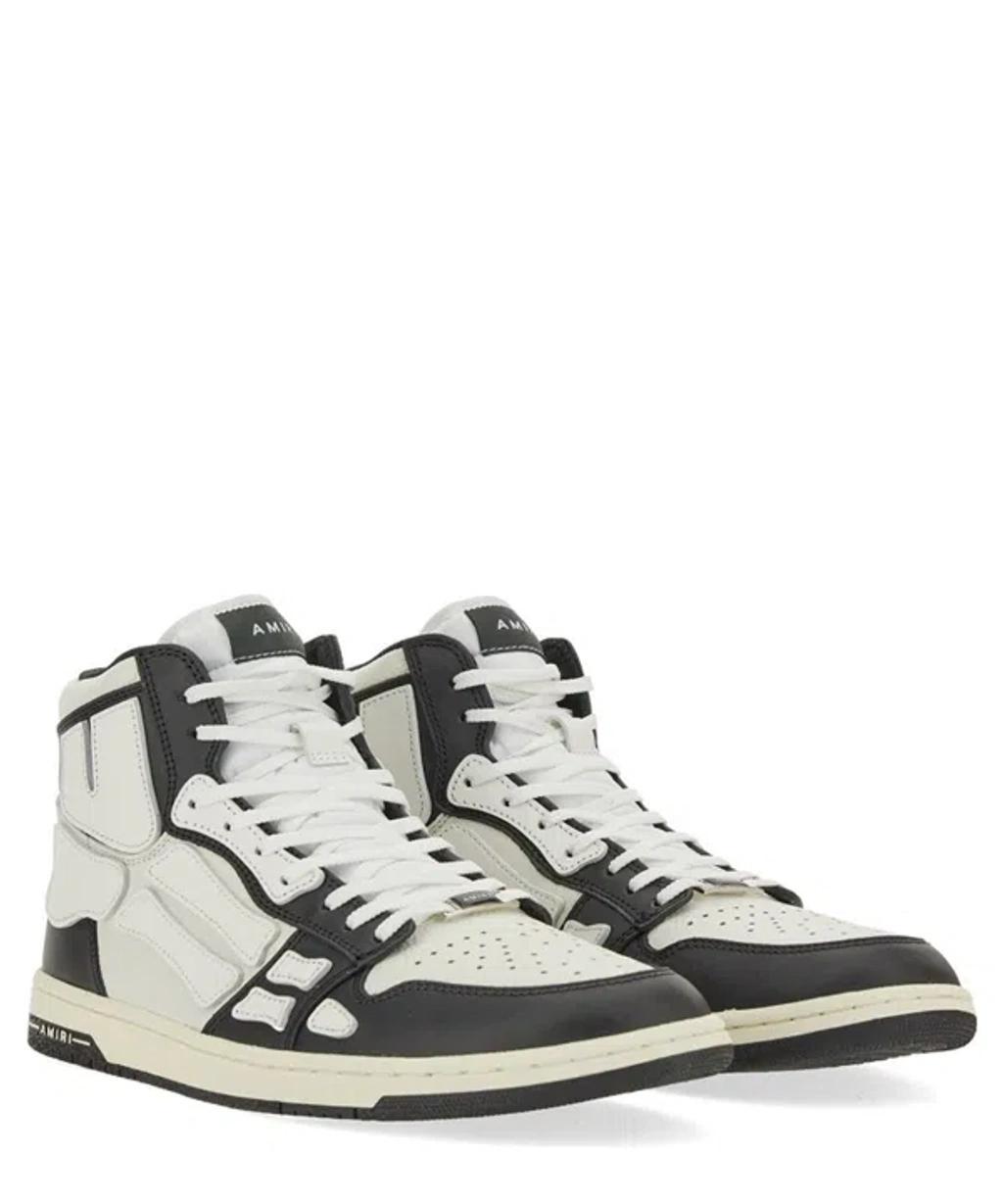 Two-tone Leather Skel Sneakers In Multicolor Product Image