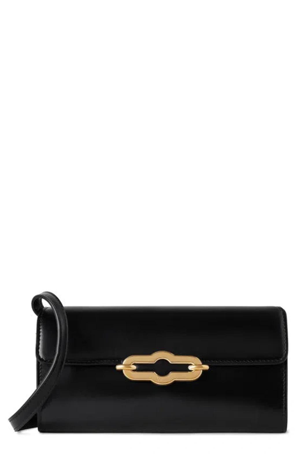 Pimlico Super Leather Wallet On A Strap In Black Product Image