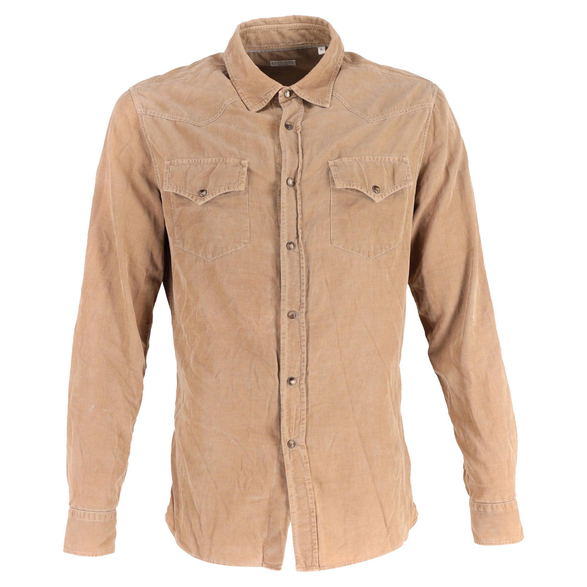 BRUNELLO CUCINELLI Tailored Shirt Jacket In Brown Product Image