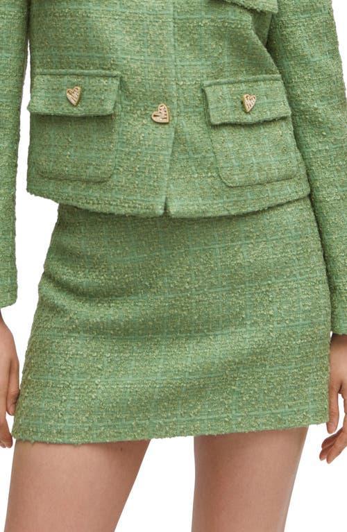 Mango Womens Tweed Miniskirt Product Image