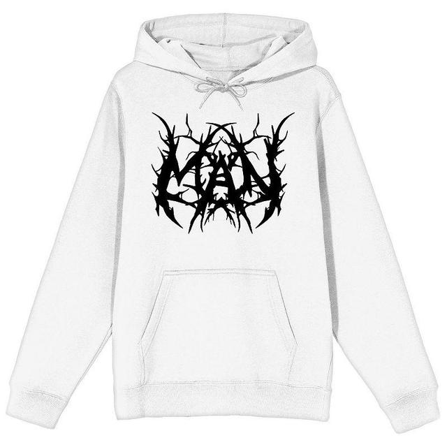 Mens Tree Branches Man Graphic Hoodie White Product Image