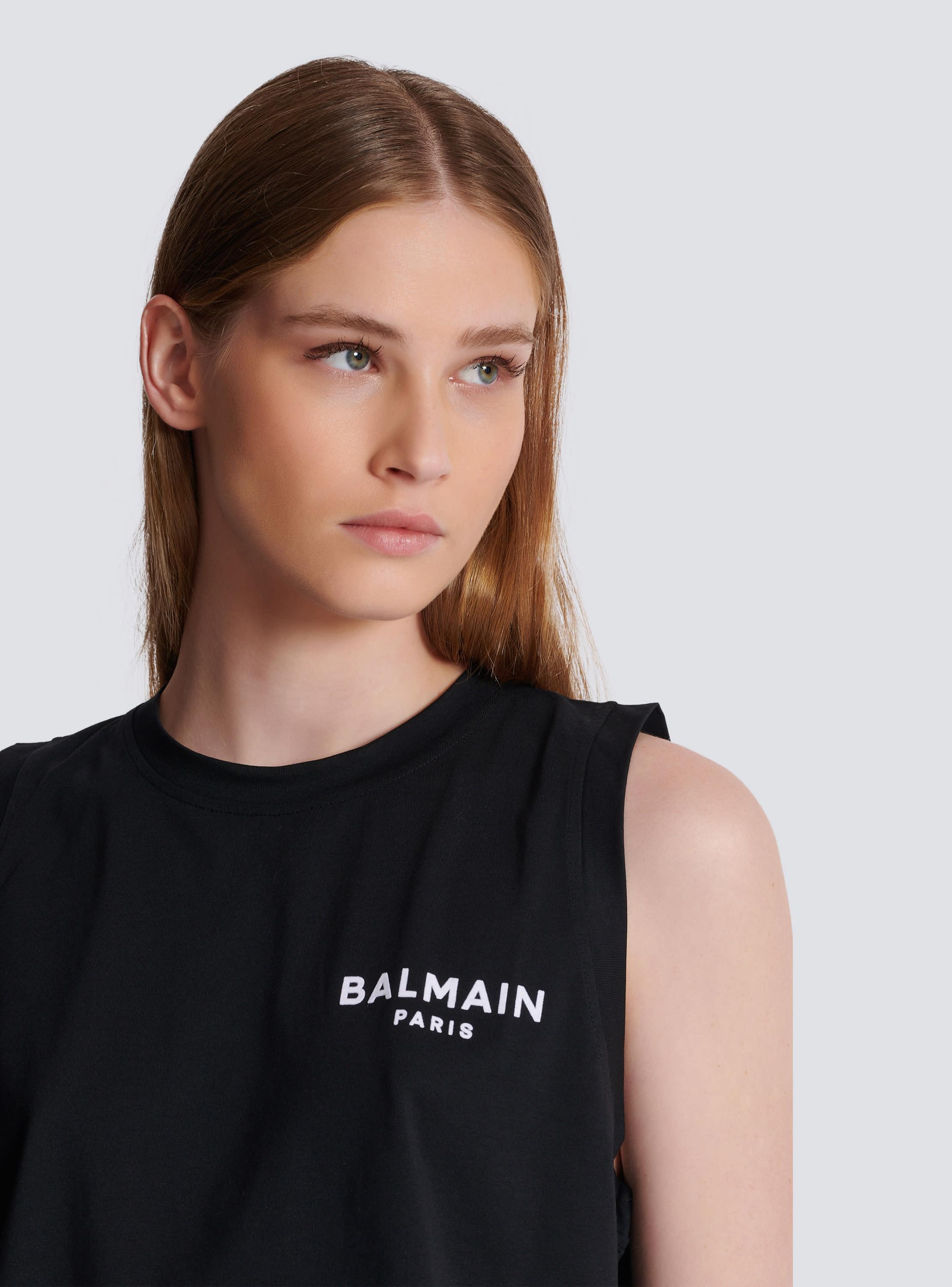 Balmain flocked tank top Product Image