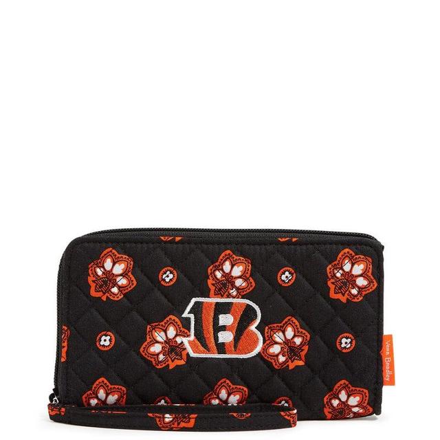 Vera Bradley NFL RFID Front Zip Wristlet Women in Cincinnati Bengals Bandana Product Image