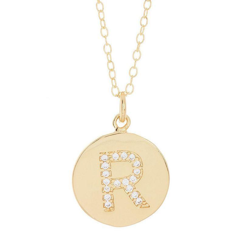 brook & york Madeline 14K Gold Plated Initial Pendant Product Image