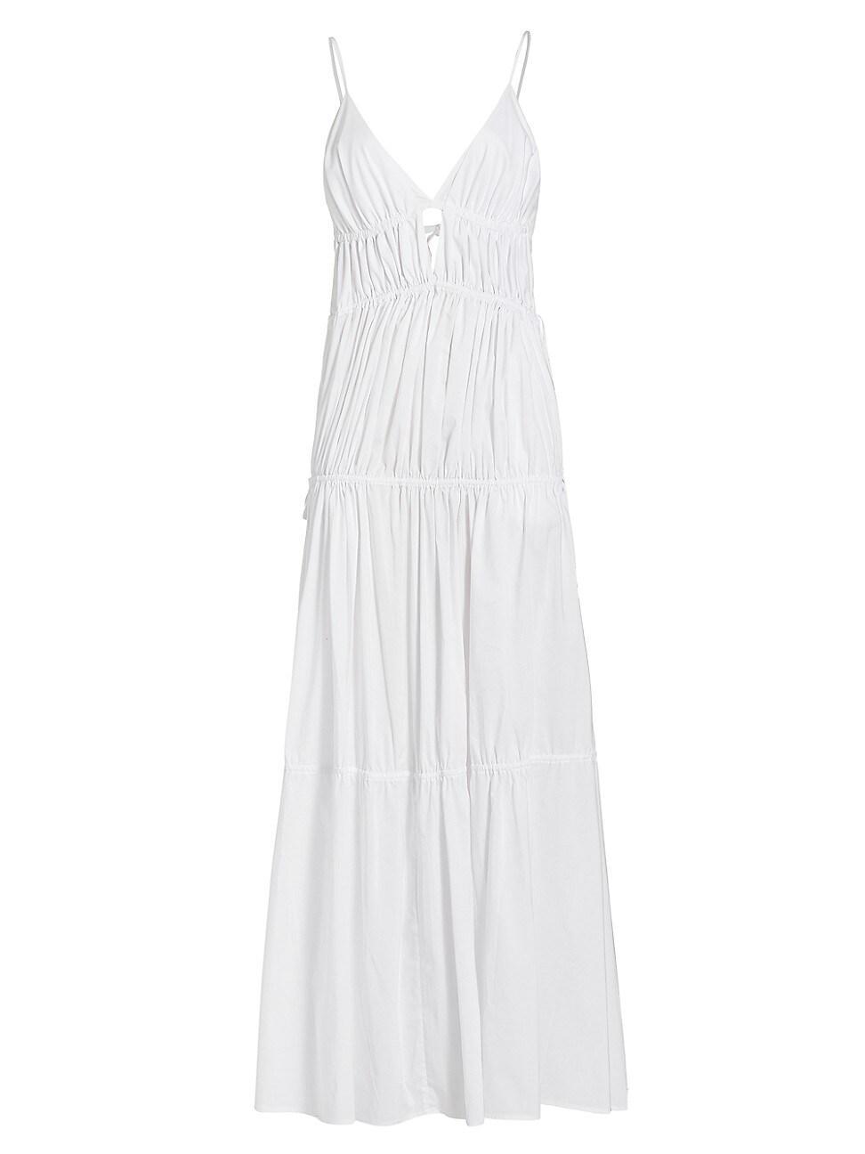 Womens April Tiered Gathered Maxi Dress Product Image