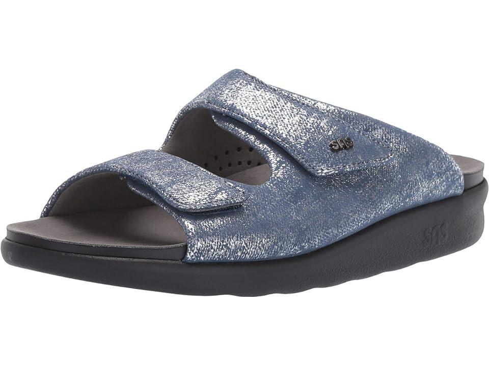 SAS Cozy Adjustable Comfort Slide Sandal (Silver Women's Shoes Product Image