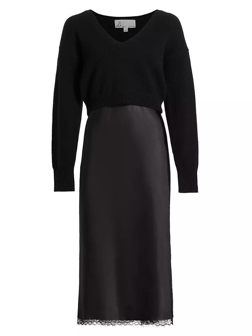 Mis Pieced Layered Midi-Dress product image