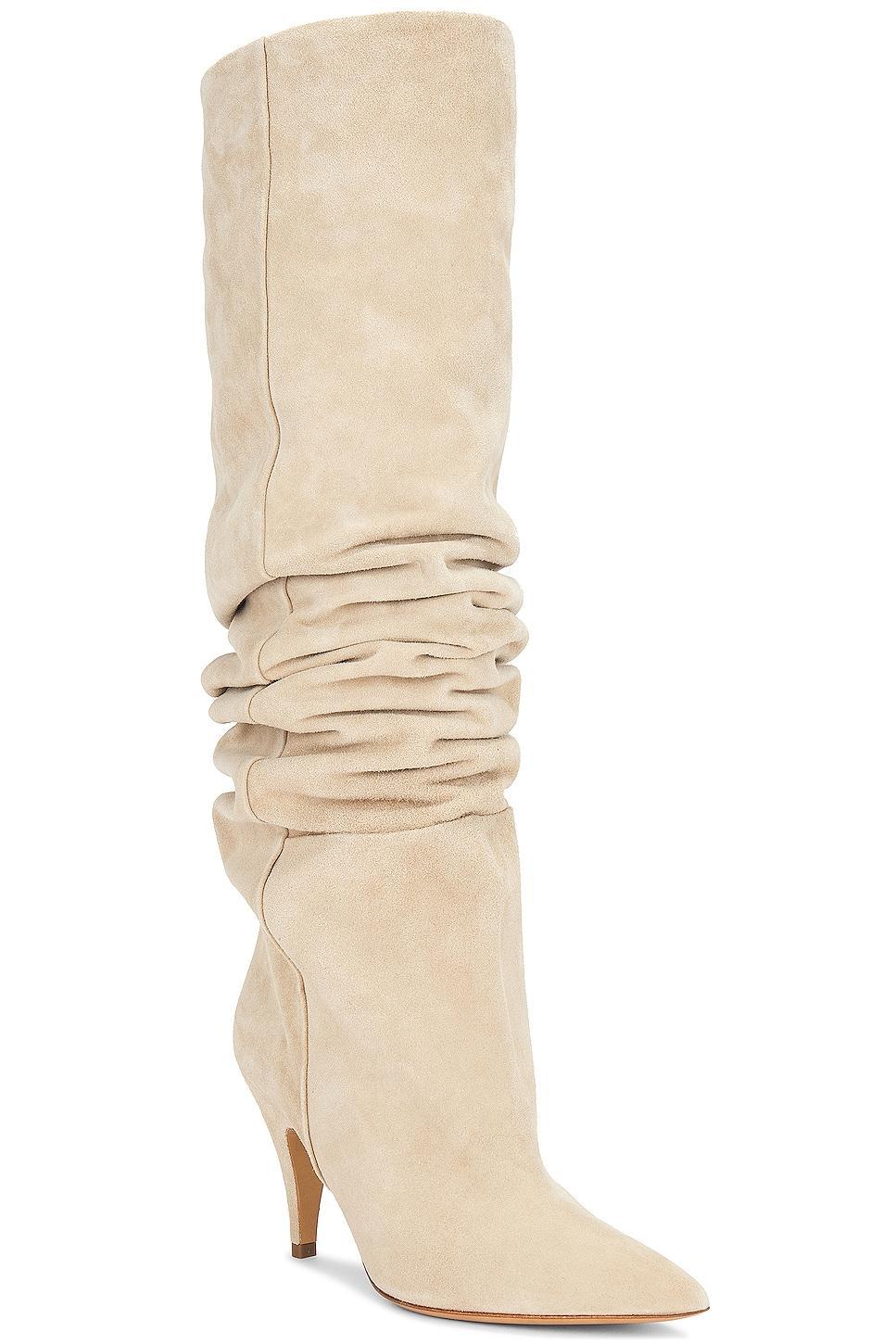 KHAITE River Knee High Boot in Nude product image