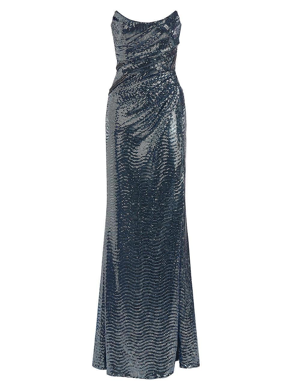 Theia Skye Sequin Strapless Gown Product Image