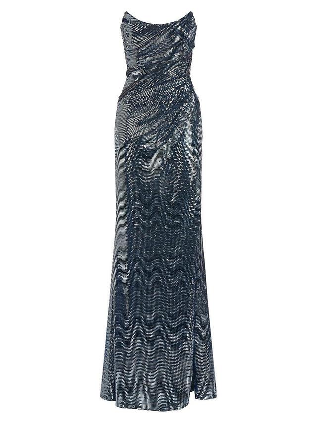 Theia Skye Sequin Strapless Gown Product Image