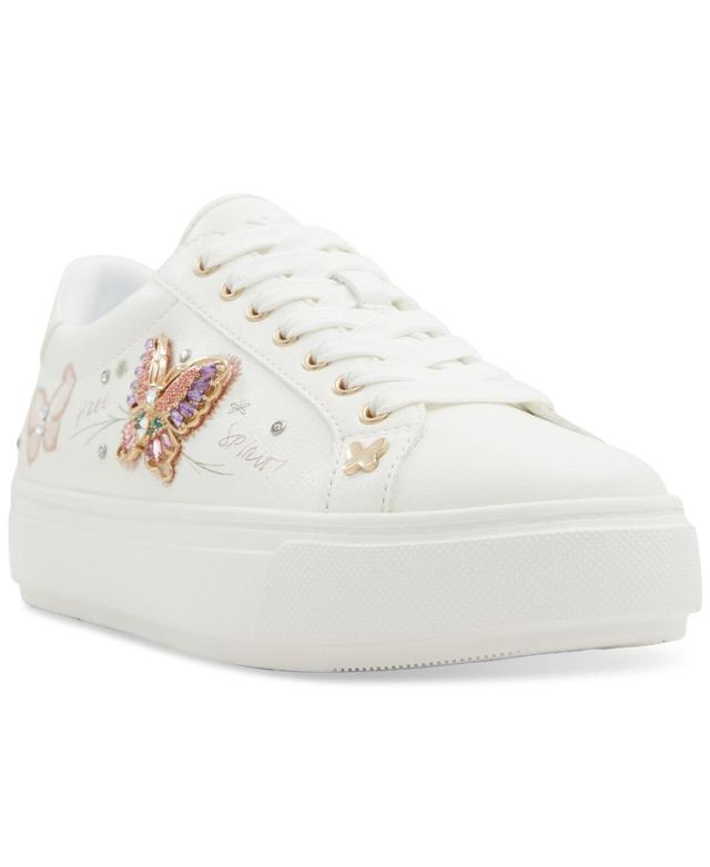 Aldo Womens Gwiri 2.0 Embellished Butterfly Court Sneakers Product Image