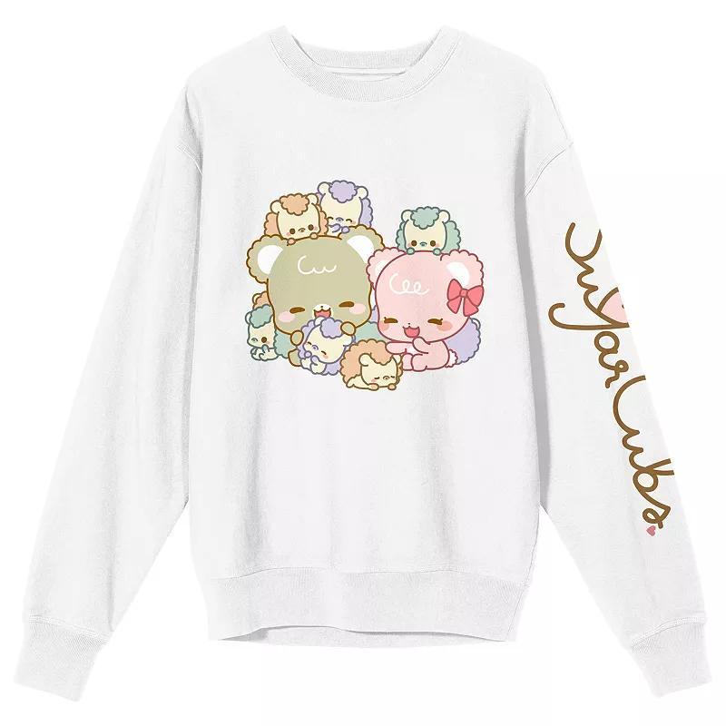 Juniors Sugar Cubs Family Group Shot Graphic Sweatshirt, Womens Product Image