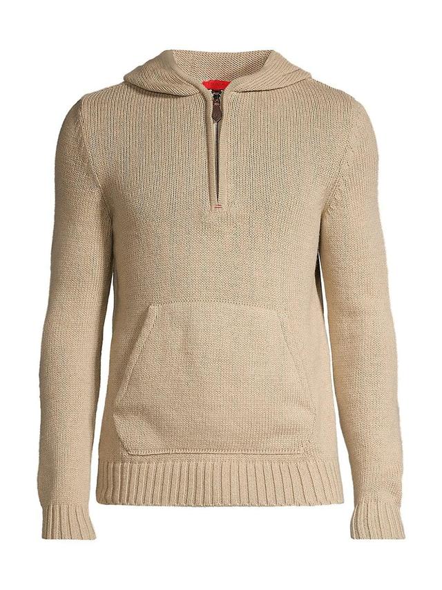 Mens Half-Zip Sweater Hoodie Product Image