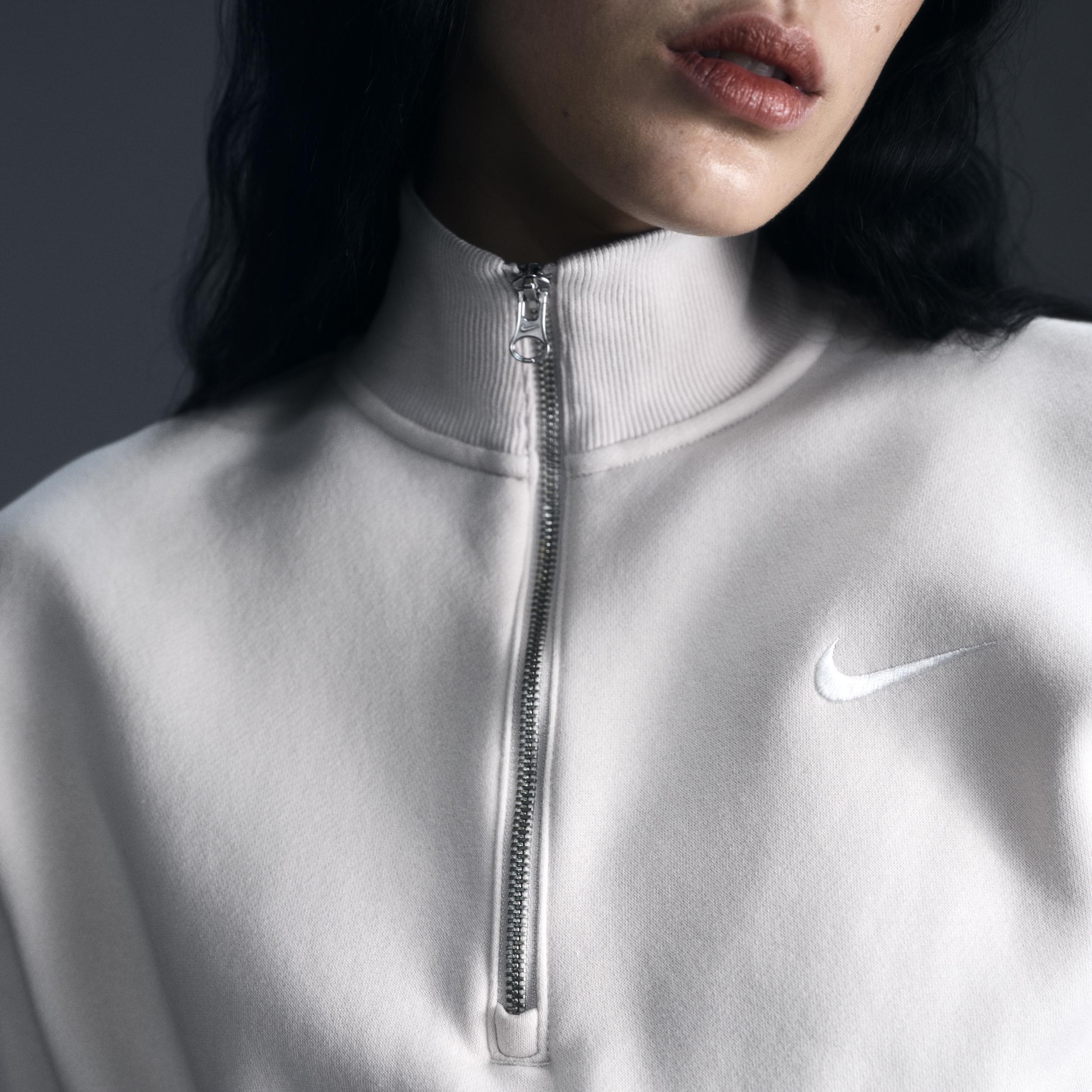 Women's Nike Sportswear Phoenix Fleece 1/2-Zip Cropped Sweatshirt Product Image