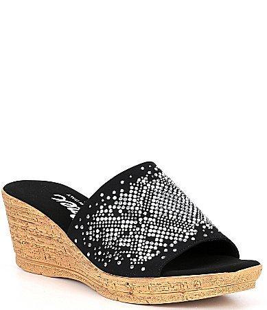 Onex Joline Slip-On Embellished Wedge Sandals Product Image