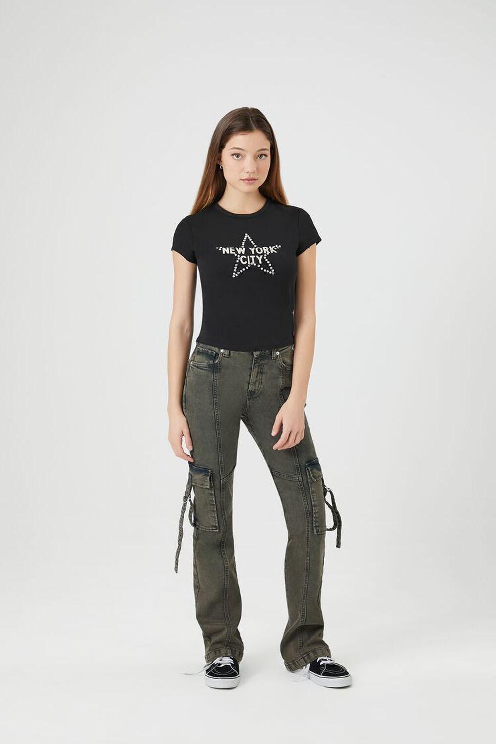 New York City Rhinestone Tee | Forever 21 Product Image