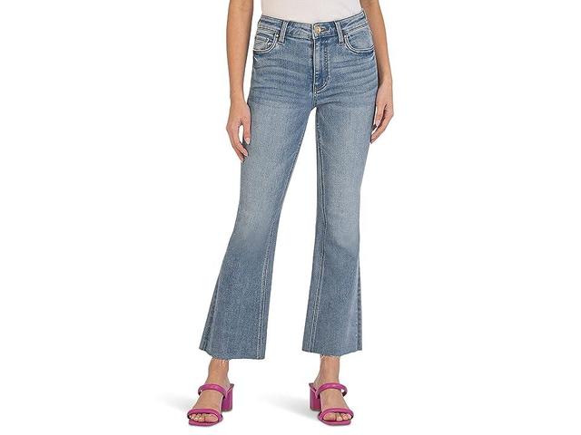 KUT from the Kloth Kelsey High-Rise Fab AB Ankle Flare in Comprehensive (Comprehensive) Women's Jeans Product Image