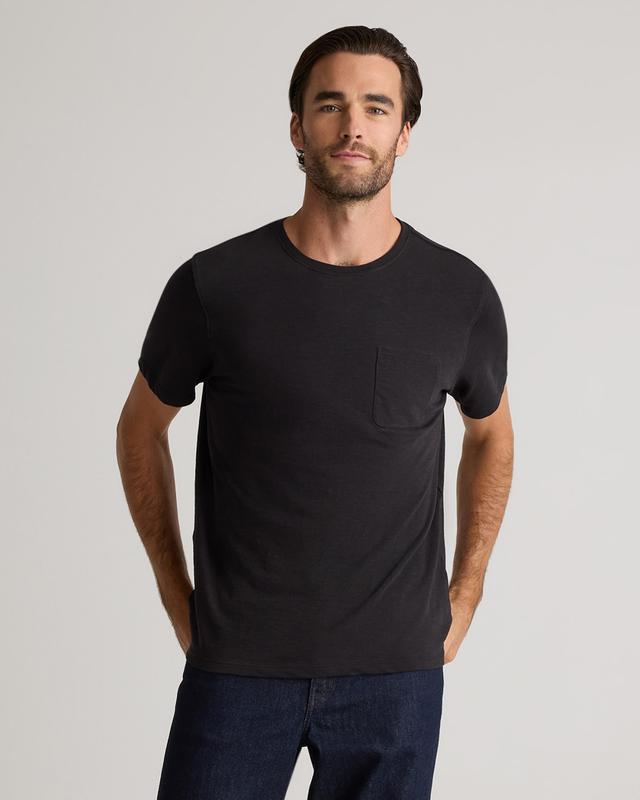 100% Organic Cotton Slub Pocket Tee Product Image