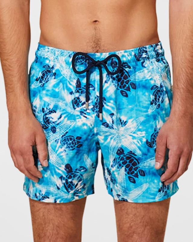 Mens Starlettes and Turtles Tie-Dye Swim Shorts Product Image