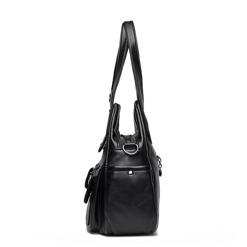 Faux Leather Tote Bag Product Image