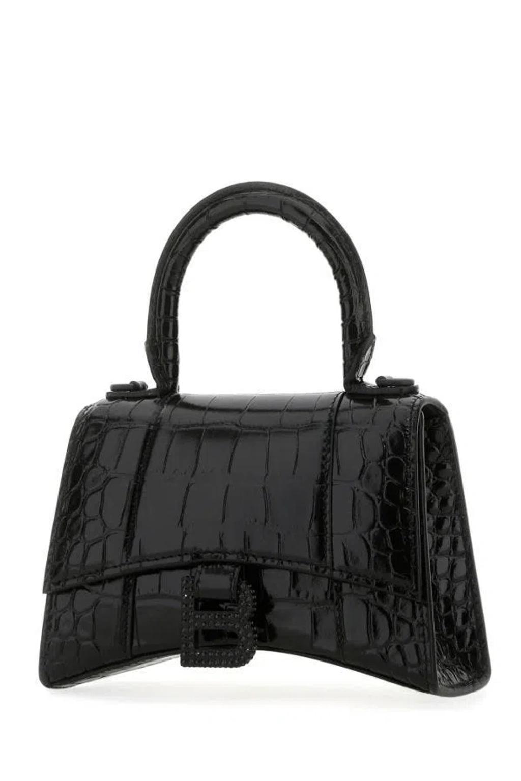 Hourglass Xs Bag -  -  Black - Leather Product Image