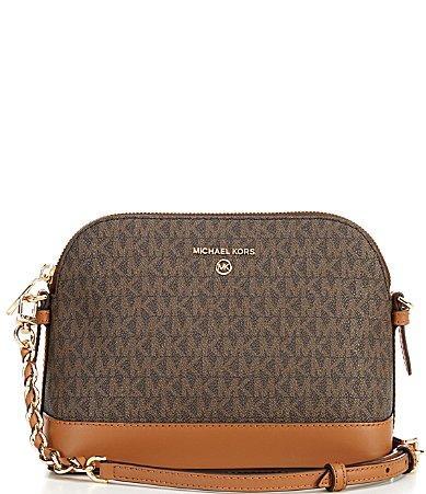 Michael Kors Signature Logo Jet Set Charm Large Dome Crossbody Bag Product Image