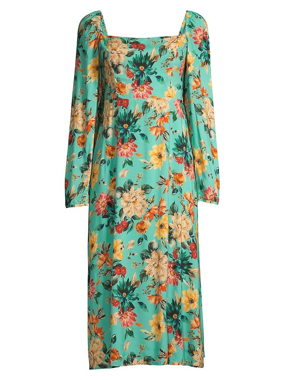 Womens Bonita Floral Midi-Dress Product Image