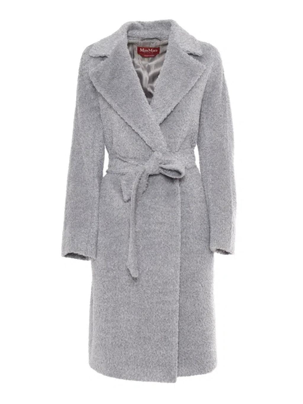 MAX MARA Galante Medium Grey Coat In Gray Product Image