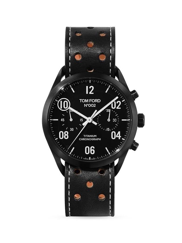 Mens 002 Limited Edition Automatic Chronograph Perforated Watch Product Image