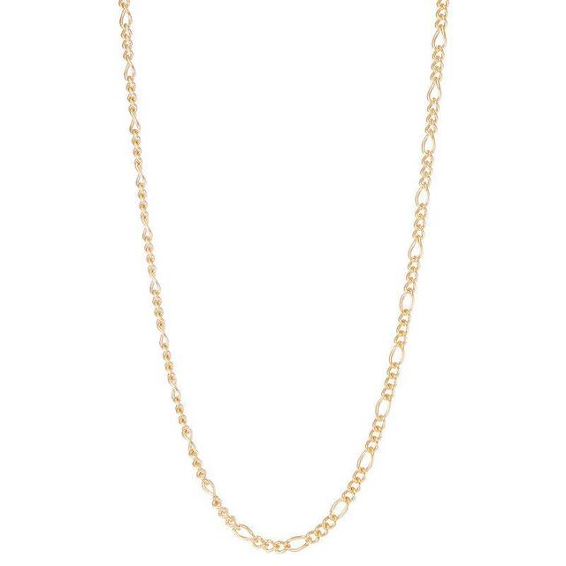 Jordan Blue Mens 14k Gold Filled 4.6 mm Figaro Chain Necklace Product Image