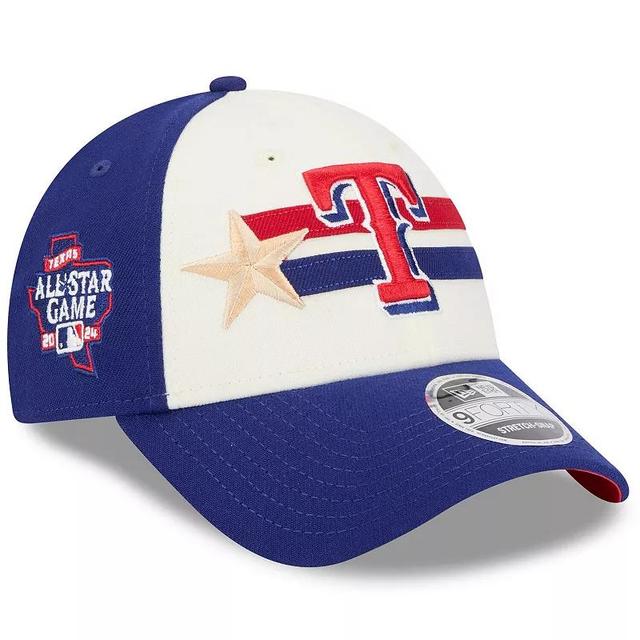 Mens New Era Cream/Royal Texas Rangers 2024 MLB All-Star Game 9FORTY Adjustable Hat Product Image