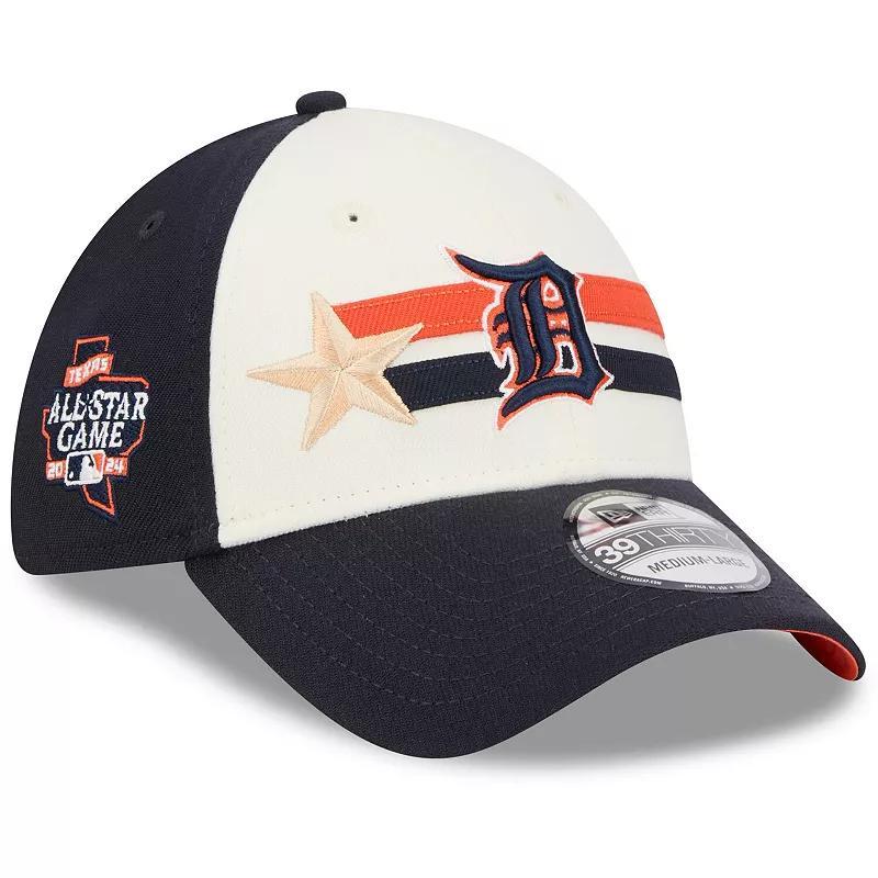 Mens New Era Cream/Navy Detroit Tigers 2024 MLB All-Star Game Workout 39THIRTY Flex Hat Product Image